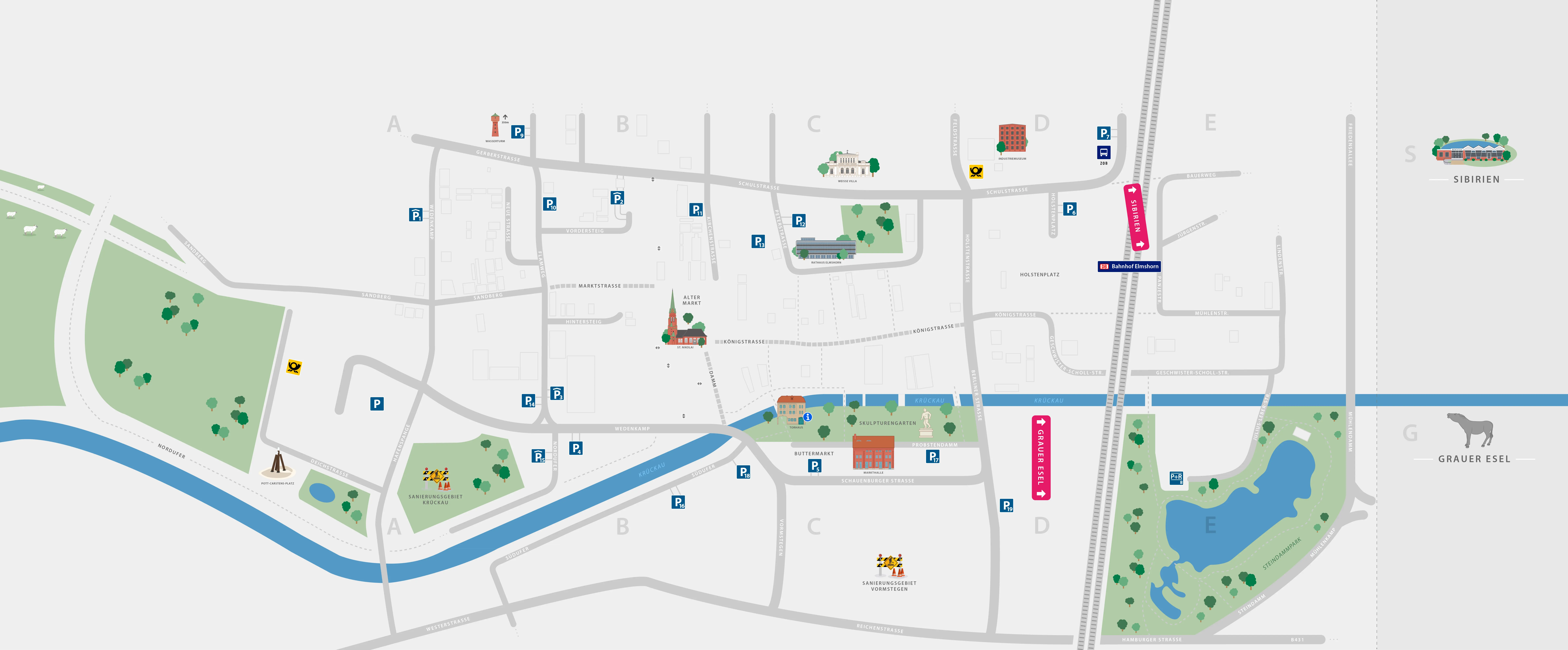 Stadtplan Elmshorn